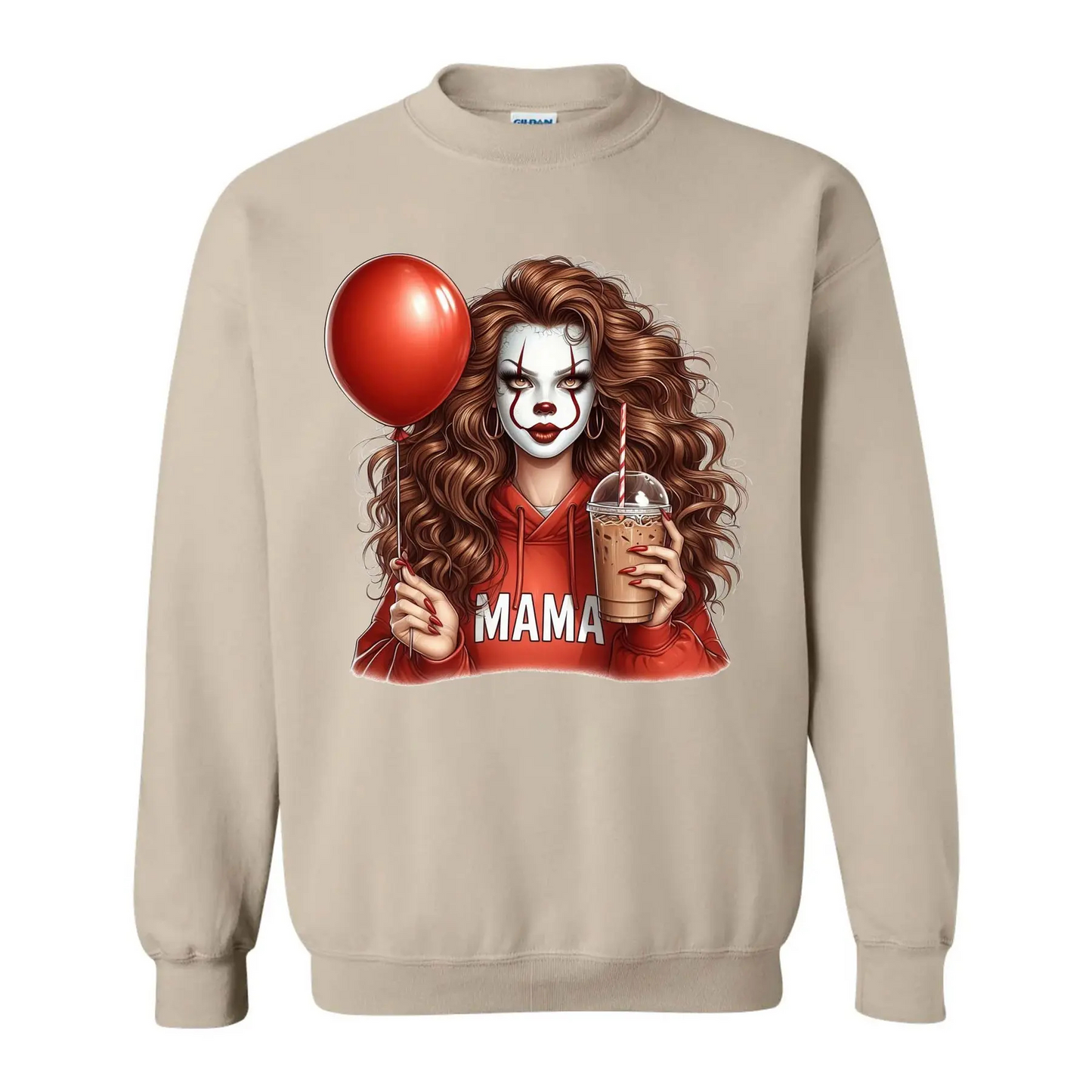"Spooky Mama" Halloween Sweatshirt - Cool Mama Crewneck & Gift for Mom