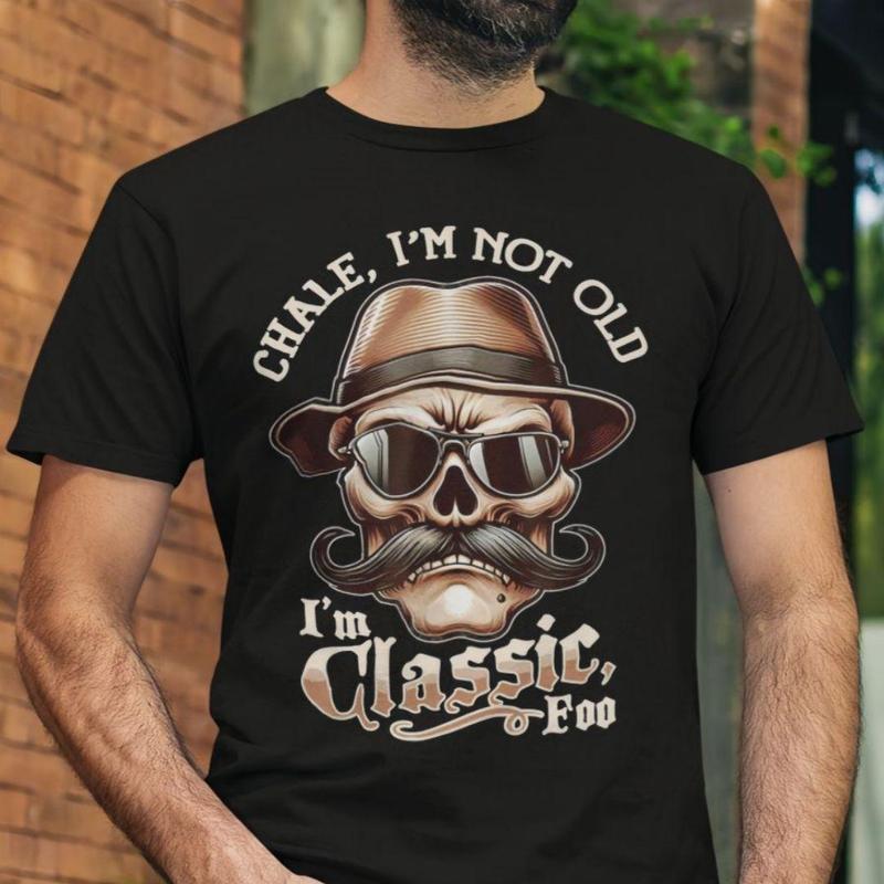 "I'm Not Old, I'm Classic" T-Shirt – New 2025 Summer Men's 100% Cotton, Short-Sleeve, Funny Quote Tee