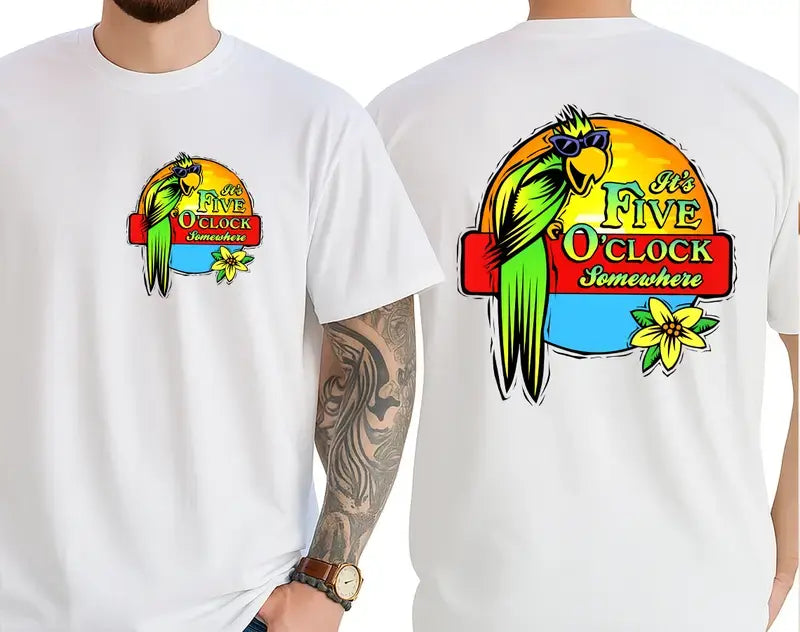 It's 5 O'Clock Somewhere Jimmy Buffett Shirt – Unisex Island Vibe Tee