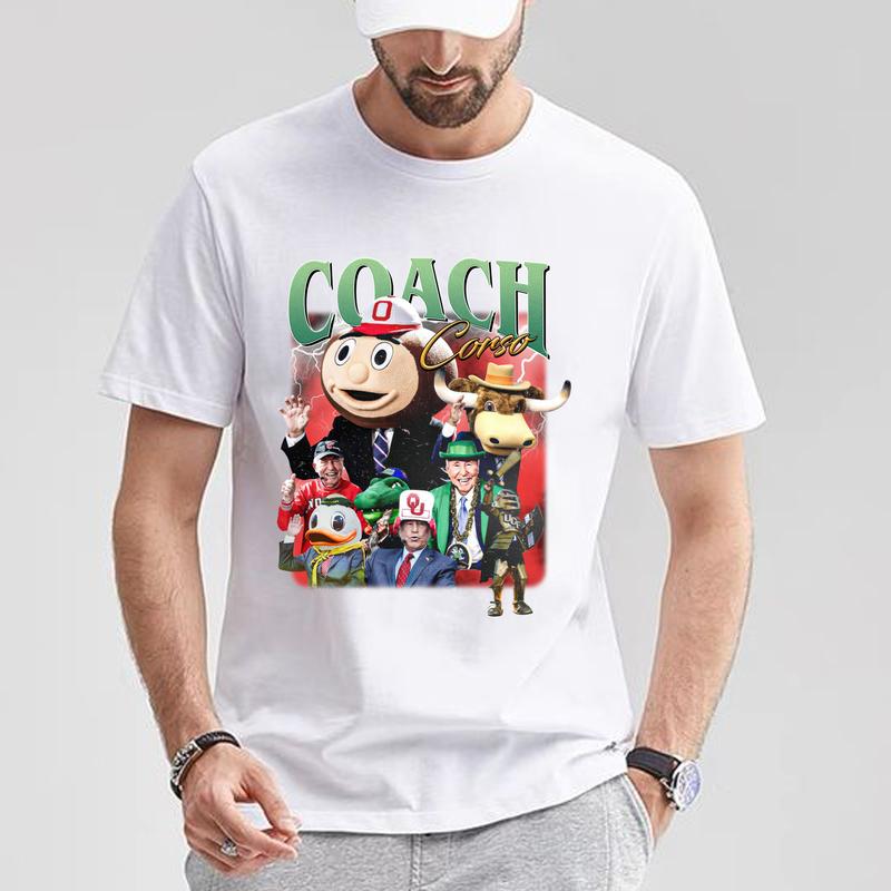 Coach Corso T-Shirt – Retro Sports Graphic Tee, Gift for Fans, Unisex Cotton Shirt