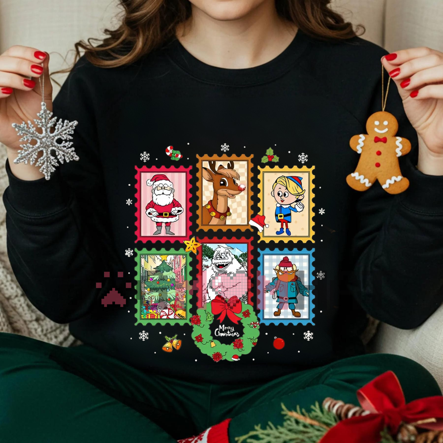 Red Nosed Reindeer Christmas Shirt – Rudolph and Friend Xmas Sweatshirt, Classic Christmas Movie Tee
