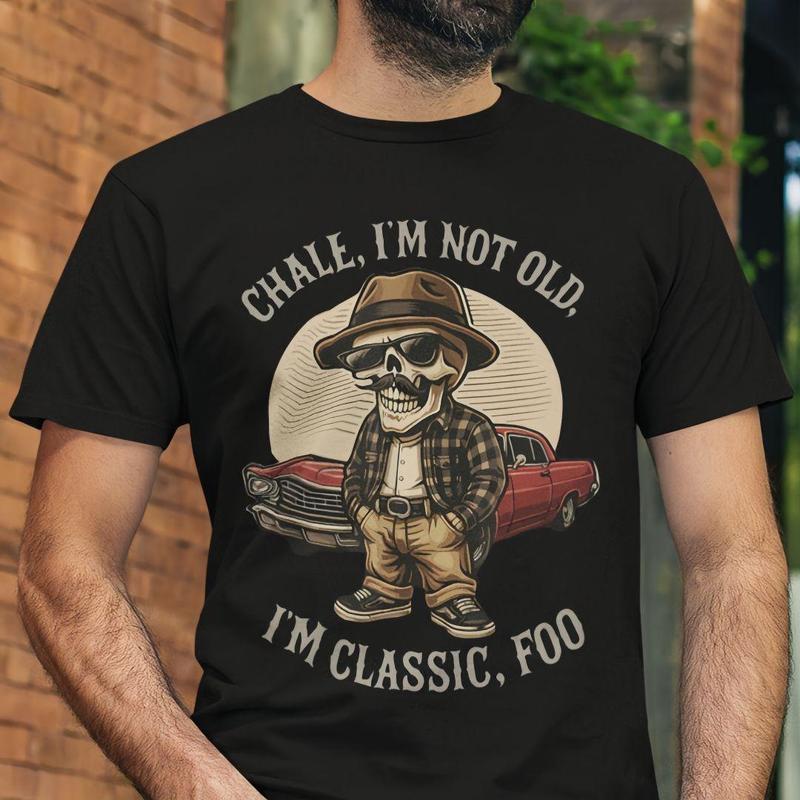 "I'm Not Old, I'm Classic" T-Shirt – New 2025 Summer Men's 100% Cotton, Short-Sleeve, Funny Quote Tee