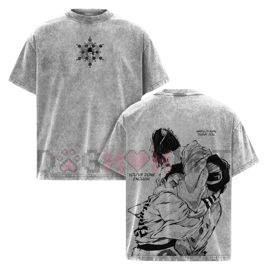 Akaza vs Koyuki Demon Slayer T-Shirt – Washed Anime Tee - DOGMOMHAT