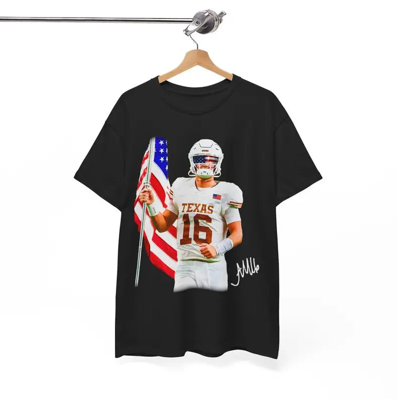 Arch Manning USA T-Shirt – American Football Quarterback Tee - Dogmomhat