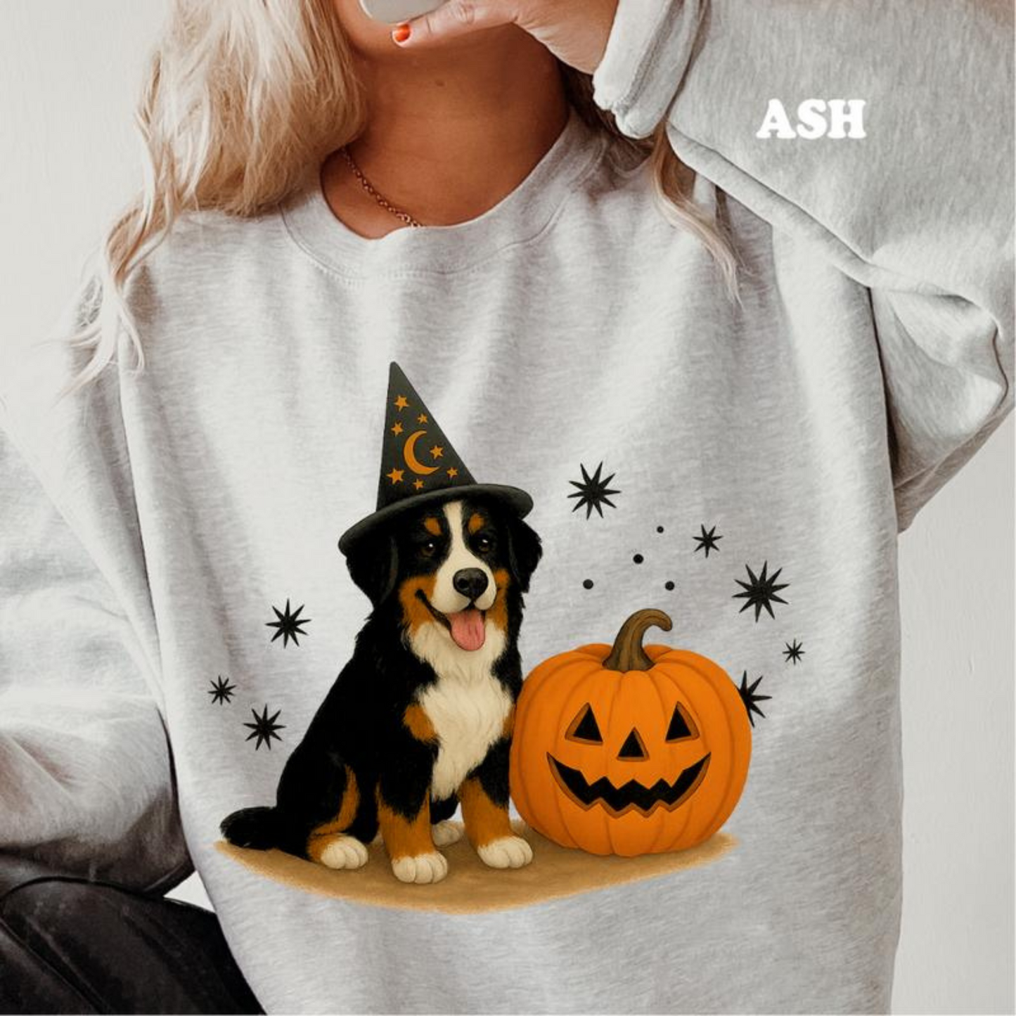 Halloween Witchy Dogs Shirt or Sweatshirt – Cute Unisex Fall Graphic Tee, Relaxed Fit - Part1