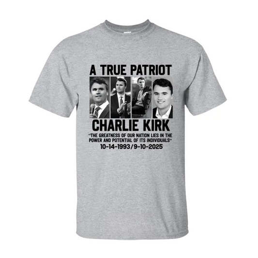 Charlie Kirk "Greatness of Our Nation" Patriotic T-Shirt – Unisex Quote Tee - Dogmomhat