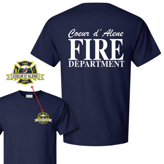 Coeur d'Alene Firefighter Tribute T-Shirt – Memorial Graphic Tee, Soft Cotton Blend Shirt to Support Fire Heroes - Dogmomhat