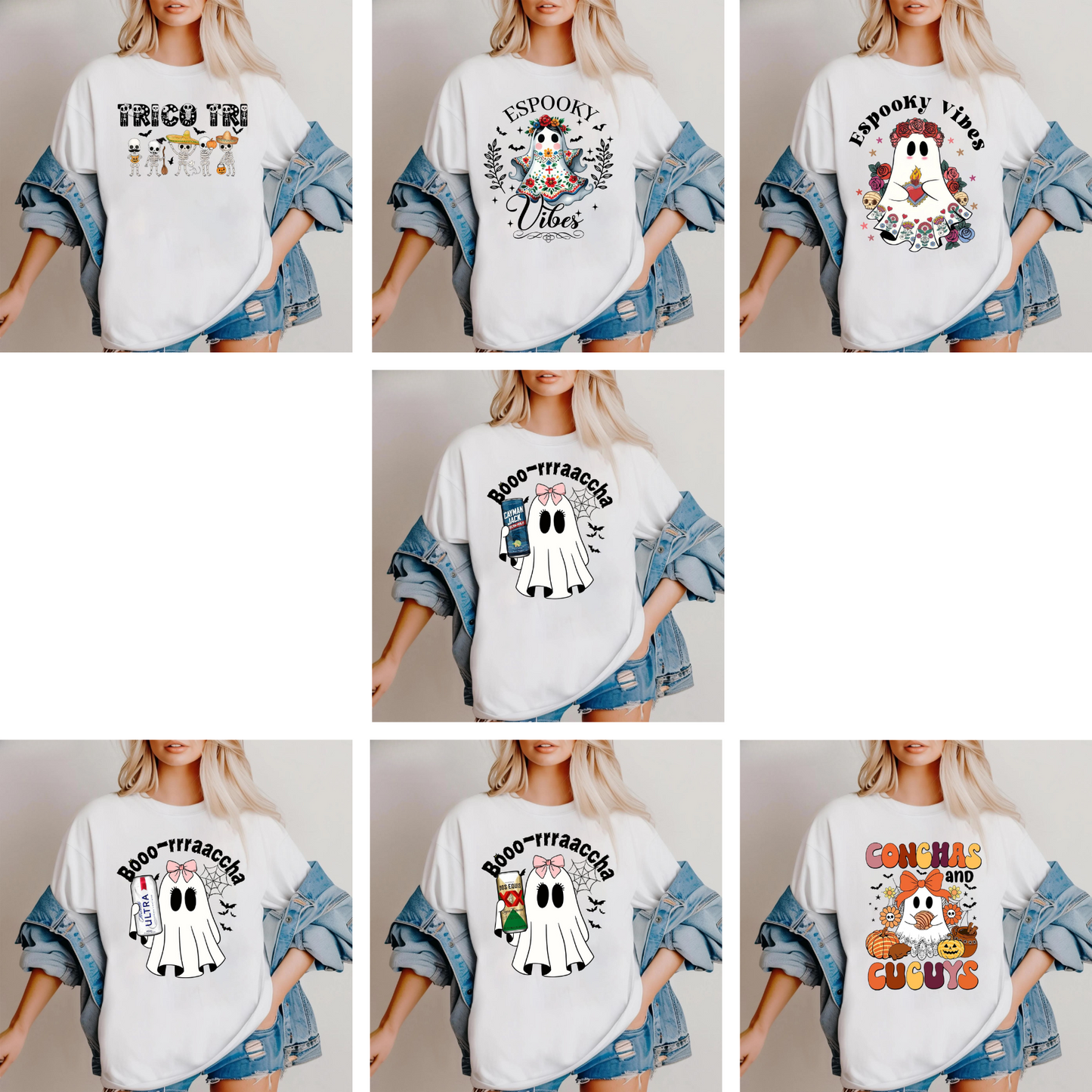 Cute Ghost "Boo" Halloween Shirt - "Drinking Mexican" Spooky Season Tee - Dogmomhat