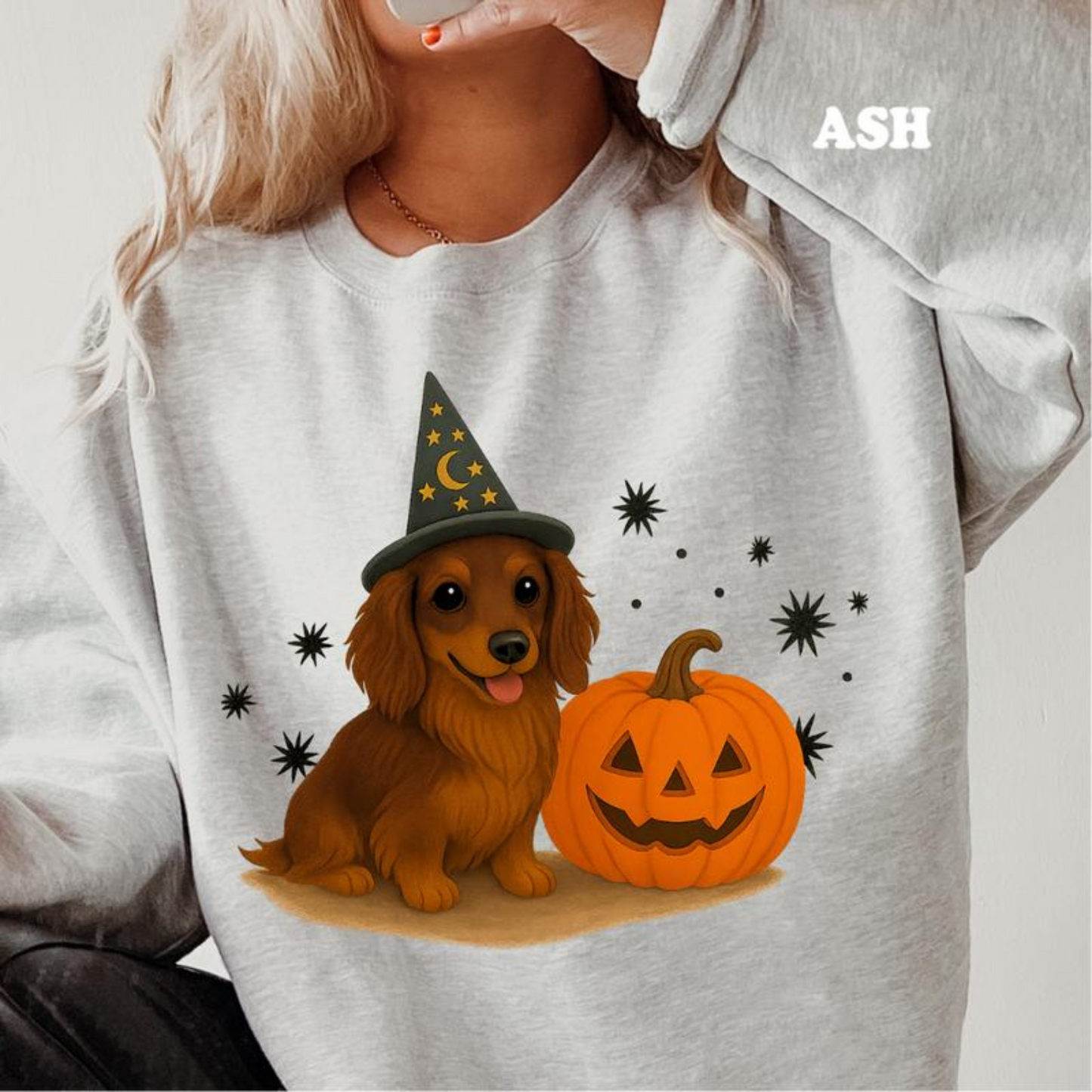 Halloween Witchy Dogs Shirt or Sweatshirt – Cute Unisex Fall Graphic Tee, Relaxed Fit - Part1