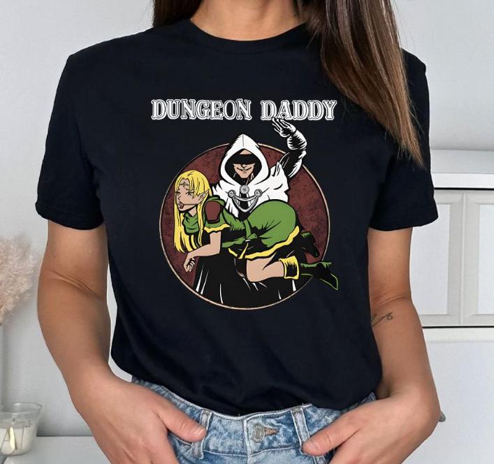 Dungeon Daddy T-Shirt – Funny Unisex Crewneck Tee for Men & Women, Casual Summer Party Top - Dogmomhat
