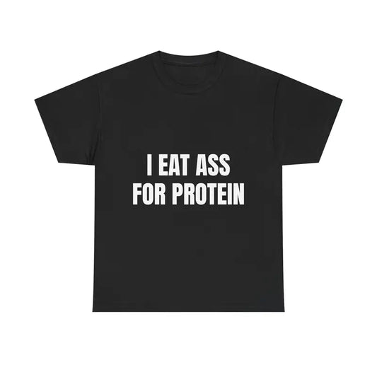 "EAT PROTEIN" Workout T-Shirt - Funny Gym Tee for Lifters & Bros - Dogmomhat