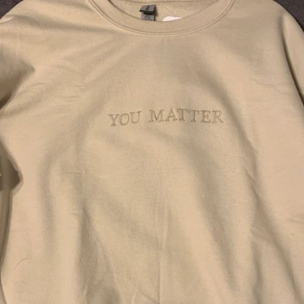 Embroidered You Matter Sweatshirt, Mental Health Hoodie, Embroidered Crewneck, Mental Health Awareness