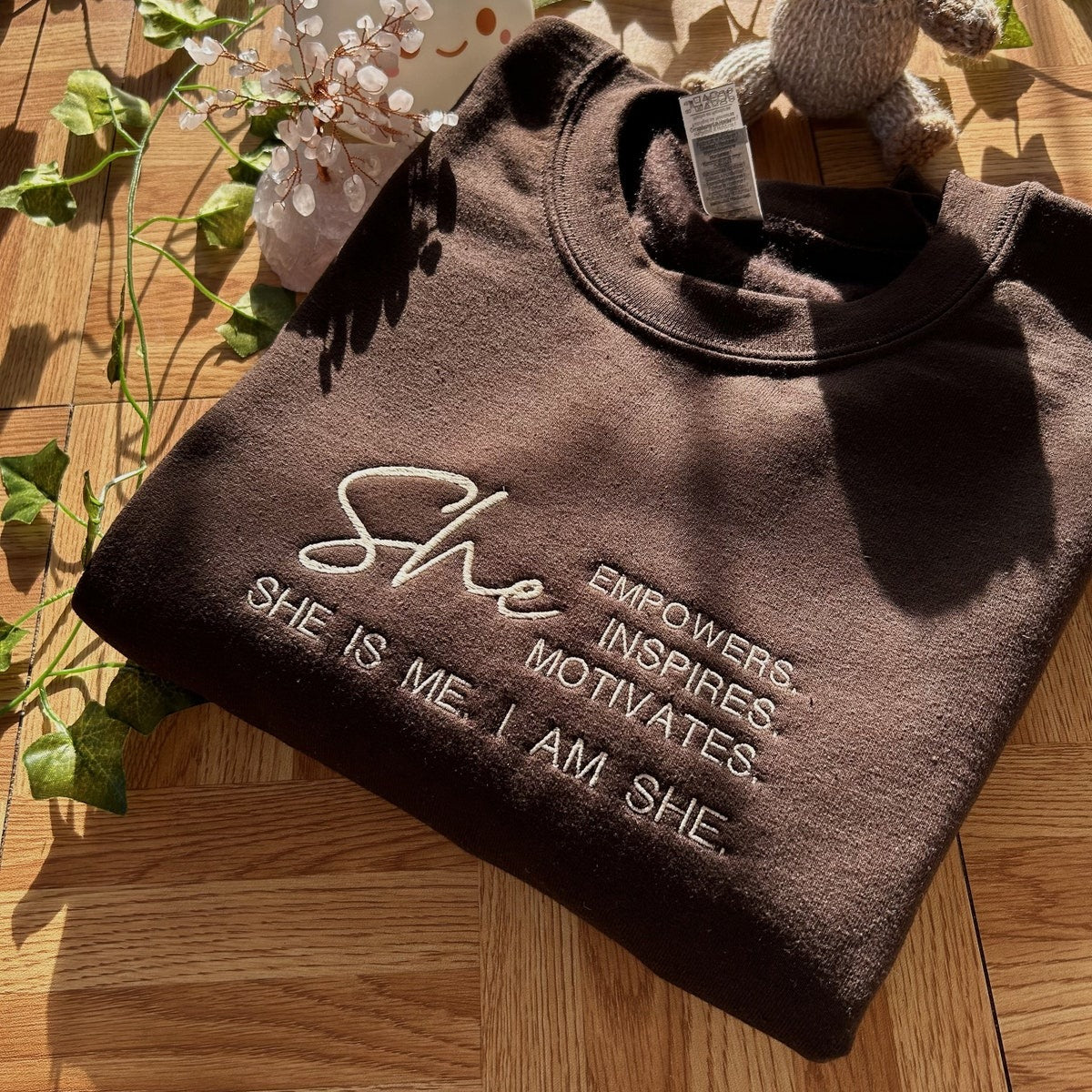Empowering Mom Sweatshirts Embroidered, Mama Sweatshirt, Positive Hoodie, Empowering Sweatshirt, Mother's Day Gift