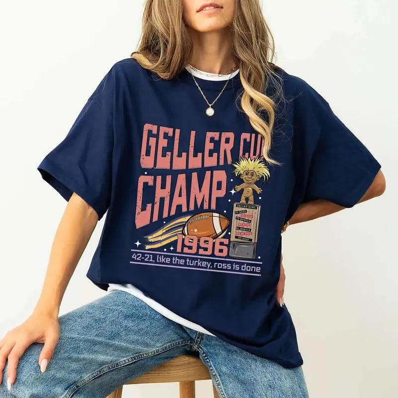 Friends "Geller Bowl" Thanksgiving Sweatshirt – Friendsgiving Geller Cup Shirt - Dogmomhat
