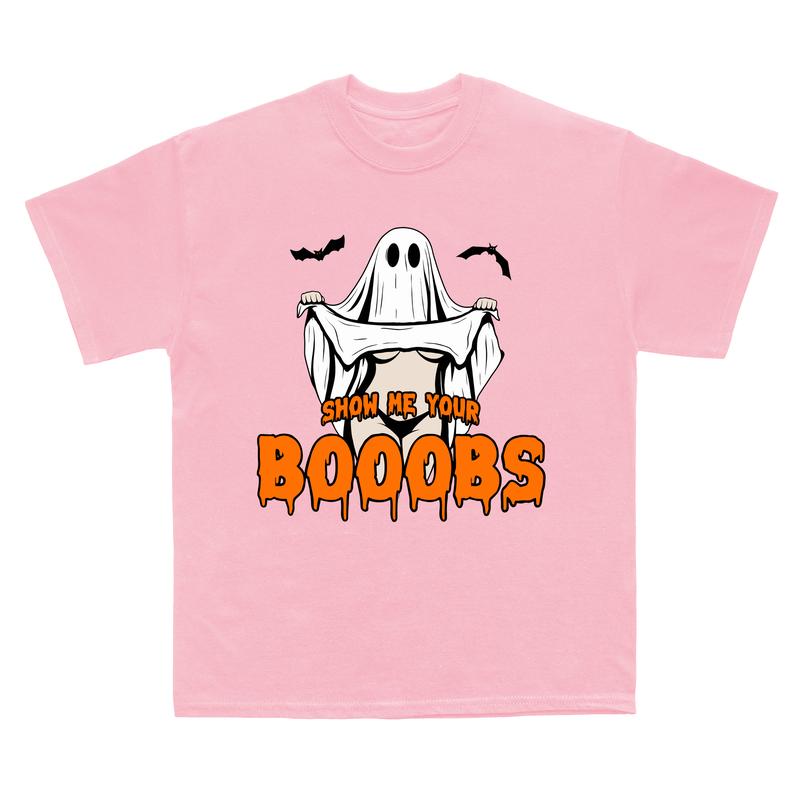 Funny Halloween Ghost T-Shirt – Trendy Spooky Season Tee for Men & Women, Soft Cotton Unisex Fit - dogmomhat
