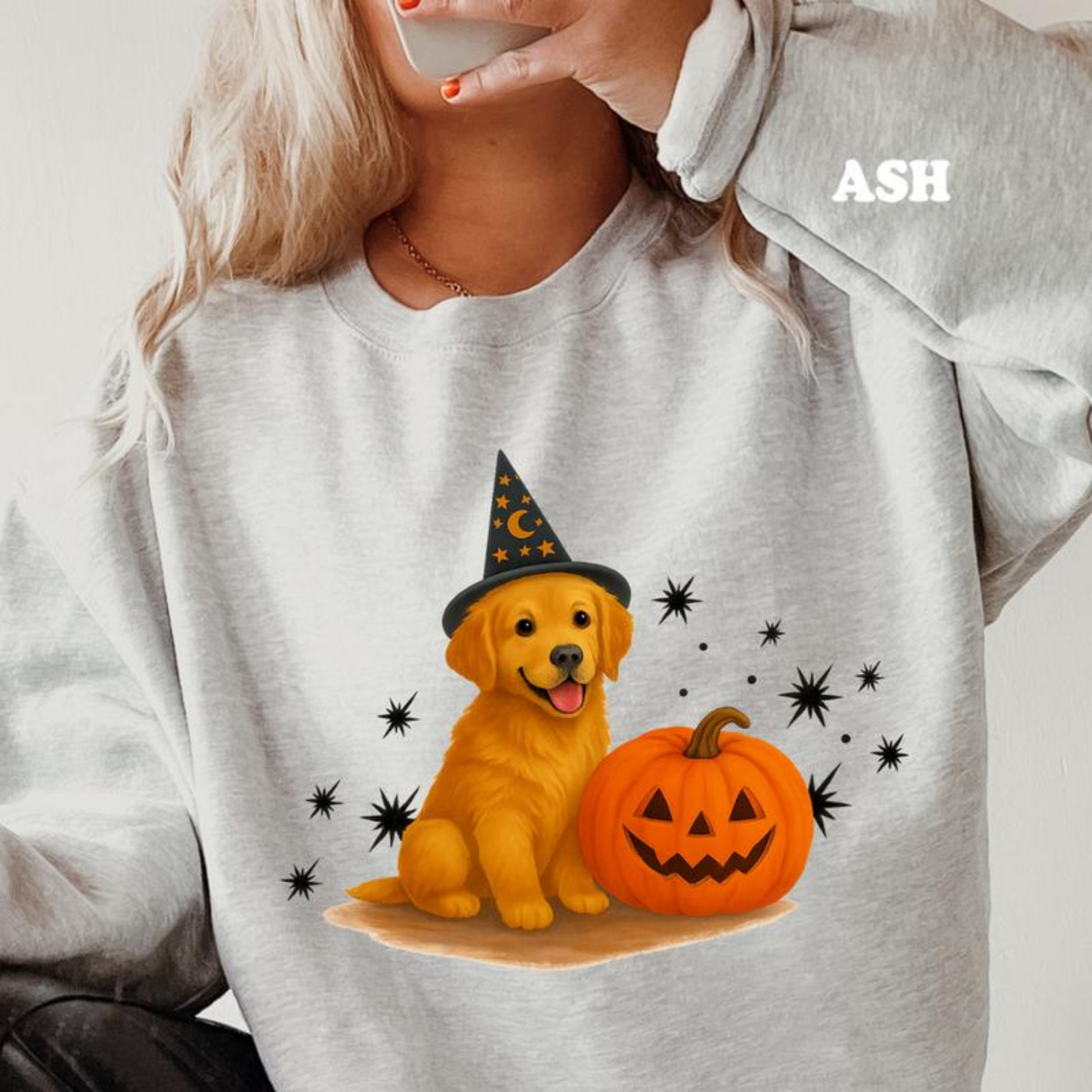 Halloween Witchy Dogs Shirt or Sweatshirt – Cute Unisex Fall Graphic Tee, Relaxed Fit - Part1