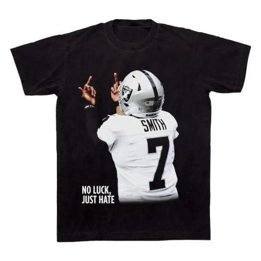 Geno Smith "No Luck Just Hate" T-Shirt – Football Graphic Tee - DoGMOMHAT
