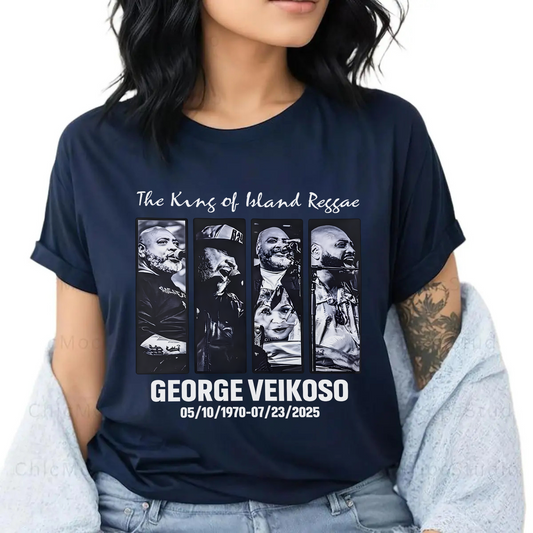 George Veikoso Fiji Memorial 1970–2025 "King of Island Reggae" T-Shirt - Dogmomhat