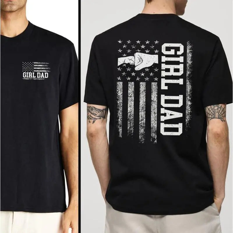 "Girl Dad" T-Shirt - Proud Dad of Girls & Father's Day Gift - Dogmomhat