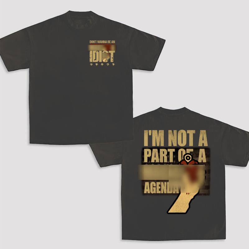 Grunge Statement Tee – Punk Rock Graphic T-Shirt with Bold Quote, Anti-Conformist Unisex Streetwear - Dogmomhat