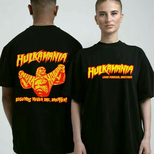 Hulkamania 2 Sides Shirt, Legends Never Die, RIP Hulk Hogan, Hulkamania lives forver, Tribute shirt, hulkamania, Rest in power shirt - Dogmomhat