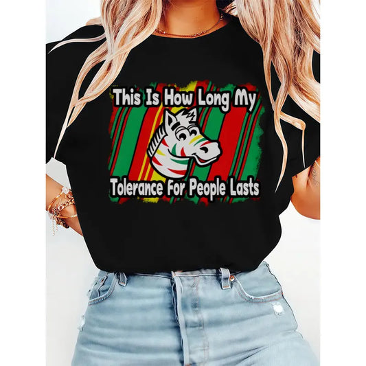 Humorous "Tolerance" Tee - Printed in the USA Unisex T-Shirt - Dogmomhat