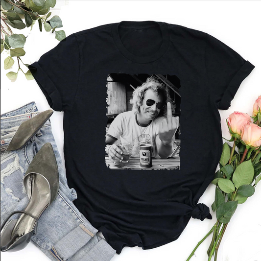 Jimmy Buffett "Finger" T-Shirt – Humorous Parody Tee - Dogmomhat