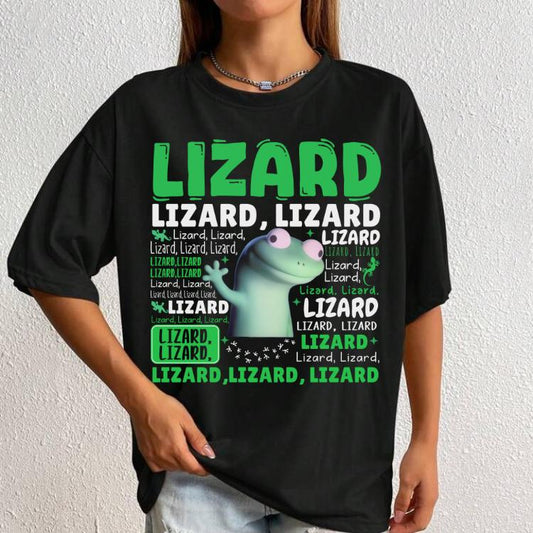 "Lizard Lizard Lizard" Elio Meme Tee – Weirdcore Y2K Aesthetic shirt - dogmomhat