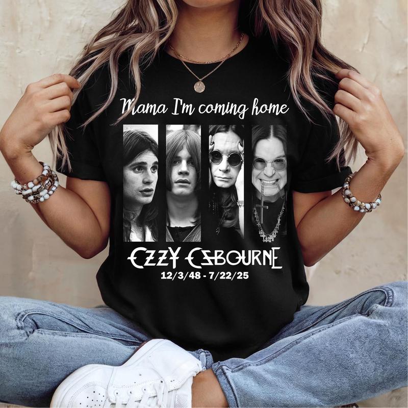 Mama I'm Coming Home Shirt – Rock Legend Tribute Tee 1970–2025, Memorial Band Graphic T-Shirt for Fans - Dogmomhat