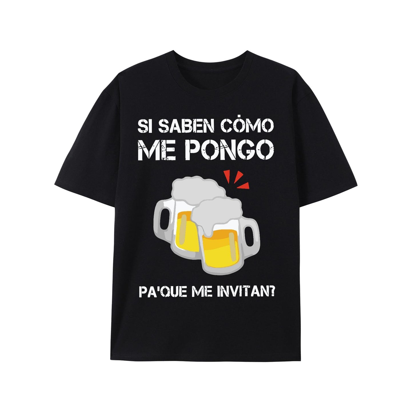 Men's Funny Spanish Quote T-Shirt – Beer Mug Graphic & Slogan Tee - Dogmomhat