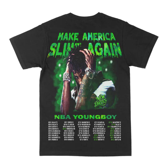 Youngboy Never Broke Again "MASA Tour 2025" Vintage Graphic Tee - Unisex Rap Shirt, Y2K Streetwear