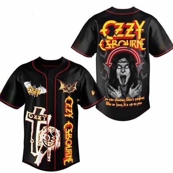 Ozzy Osbourne Baseball Jersey – Gothic Bat Design Rock Shirt, Heavy Metal Concert Outfit for Fans - Dogmomhat