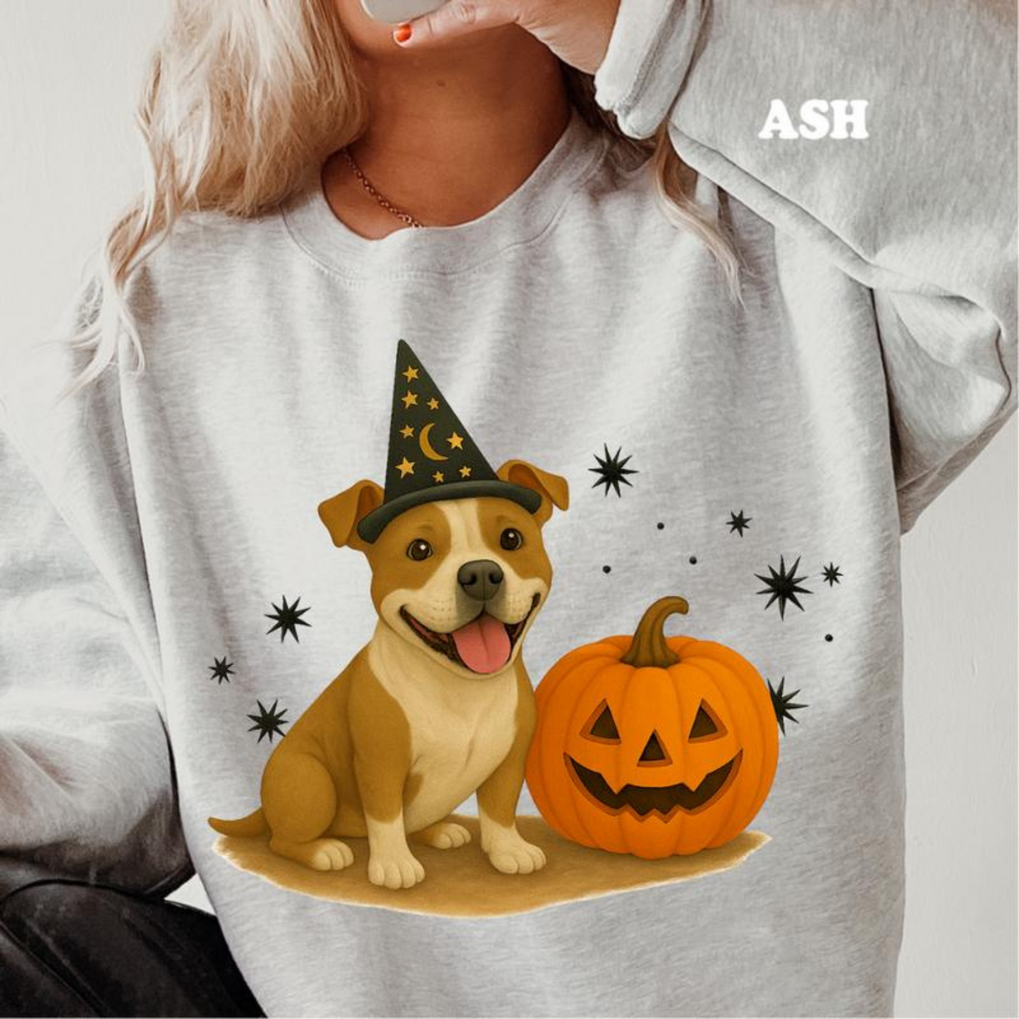 Halloween Witchy Dogs Shirt or Sweatshirt – Cute Unisex Fall Graphic Tee, Relaxed Fit - Part1