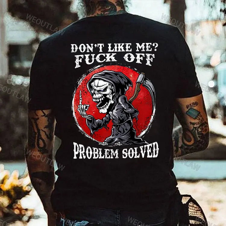 "Problem Solved" Graphic Tee – Bold Statement Print T-Shirt - Dogmomhat