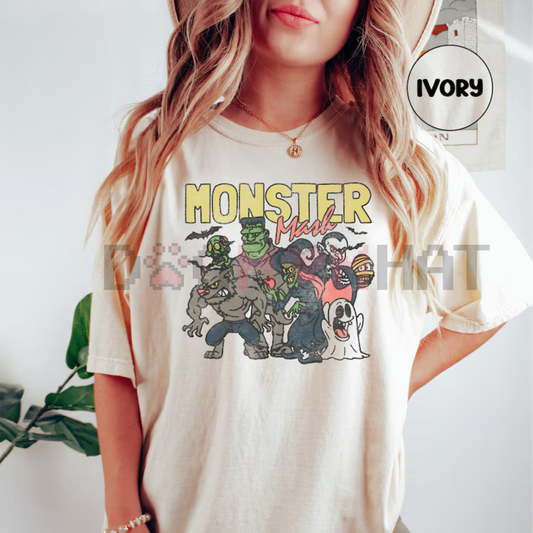 Retro Halloween Comfort Colors Shirt – Monster Mash T-Shirt - Dogmomhat