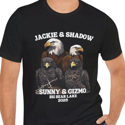 Sunny & Gizmo Bald Eagle T-Shirt – Baby Eaglet Graphic Tee, Unisex Wildlife Lover Shirt Inspired by Jackie & Shadow at Big Bear Lake - Dogmomhat