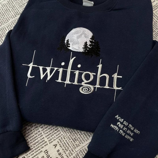 Twilight Saga Embroidered Sweatshirt - Bookish Sweater, New Moon & Eclipse Shirt - Dogmomhat