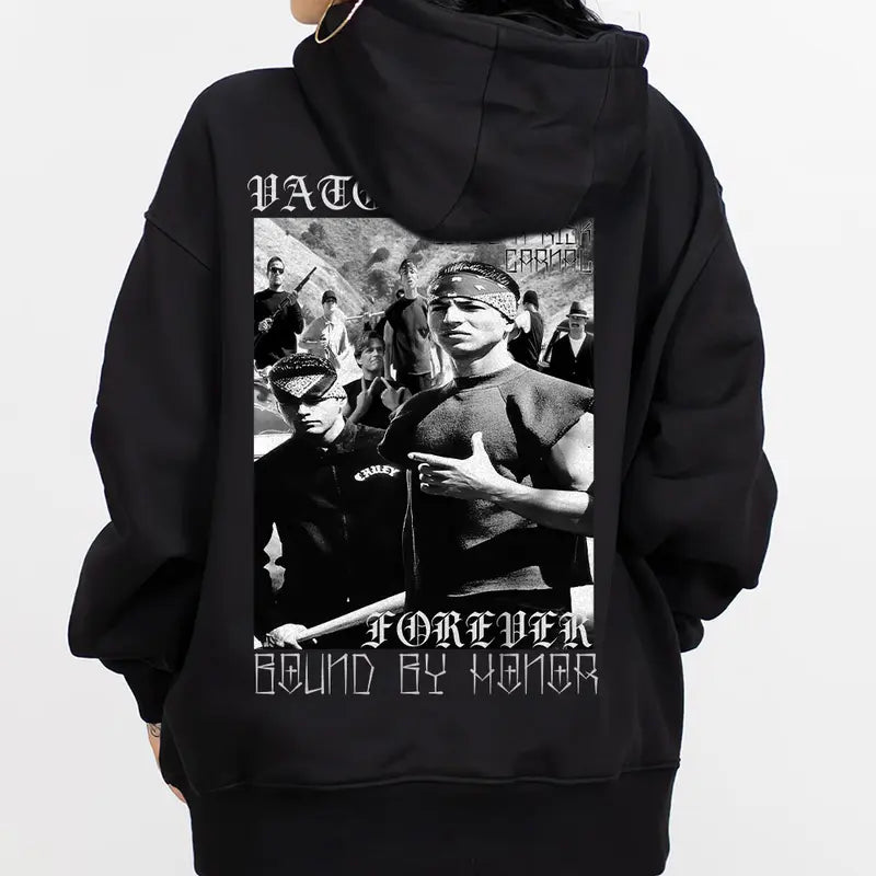 "Vatos Locos Forever" Chicano Clothing Hoodie – Old Movie Gangster Streetwear - Dogmomhat