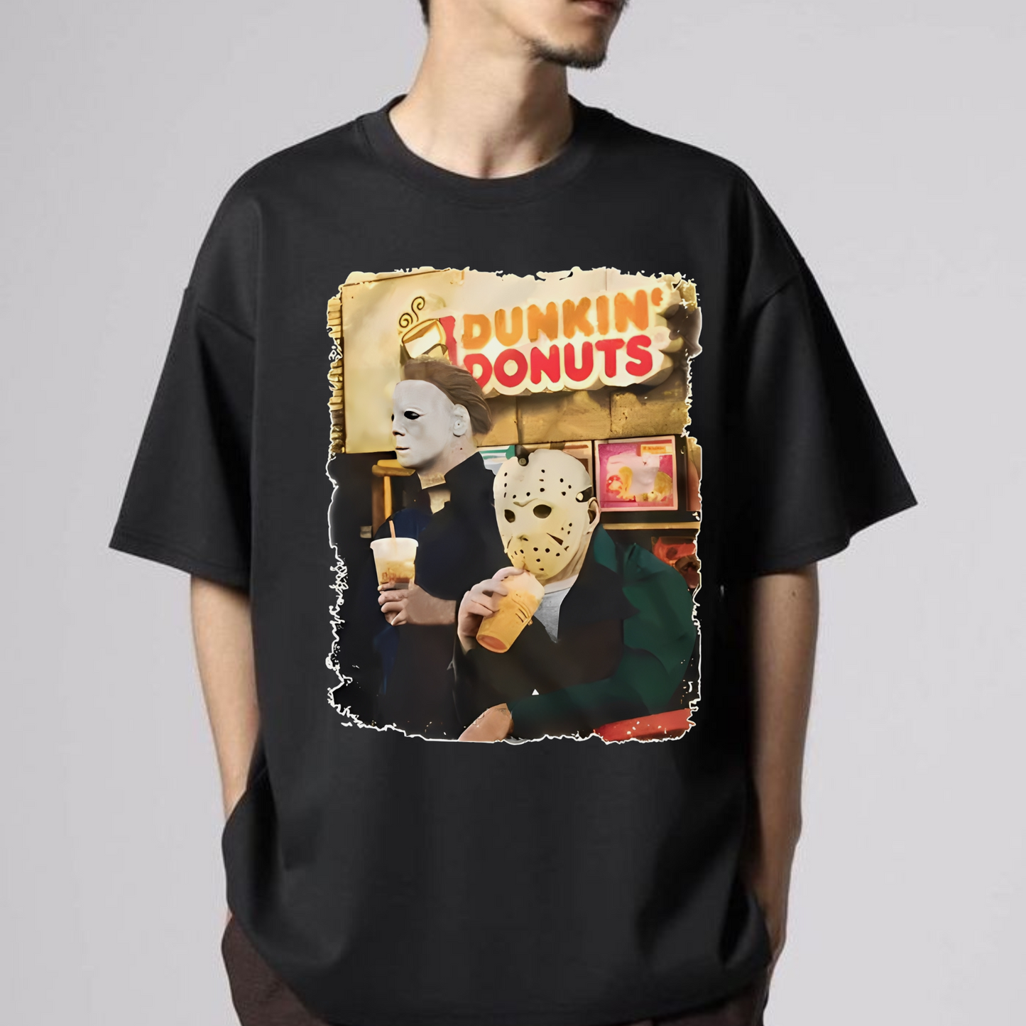 Vintage Horror Cartoon Character T-Shirt - Stylish Halloween Casual Top - Dogmomhat