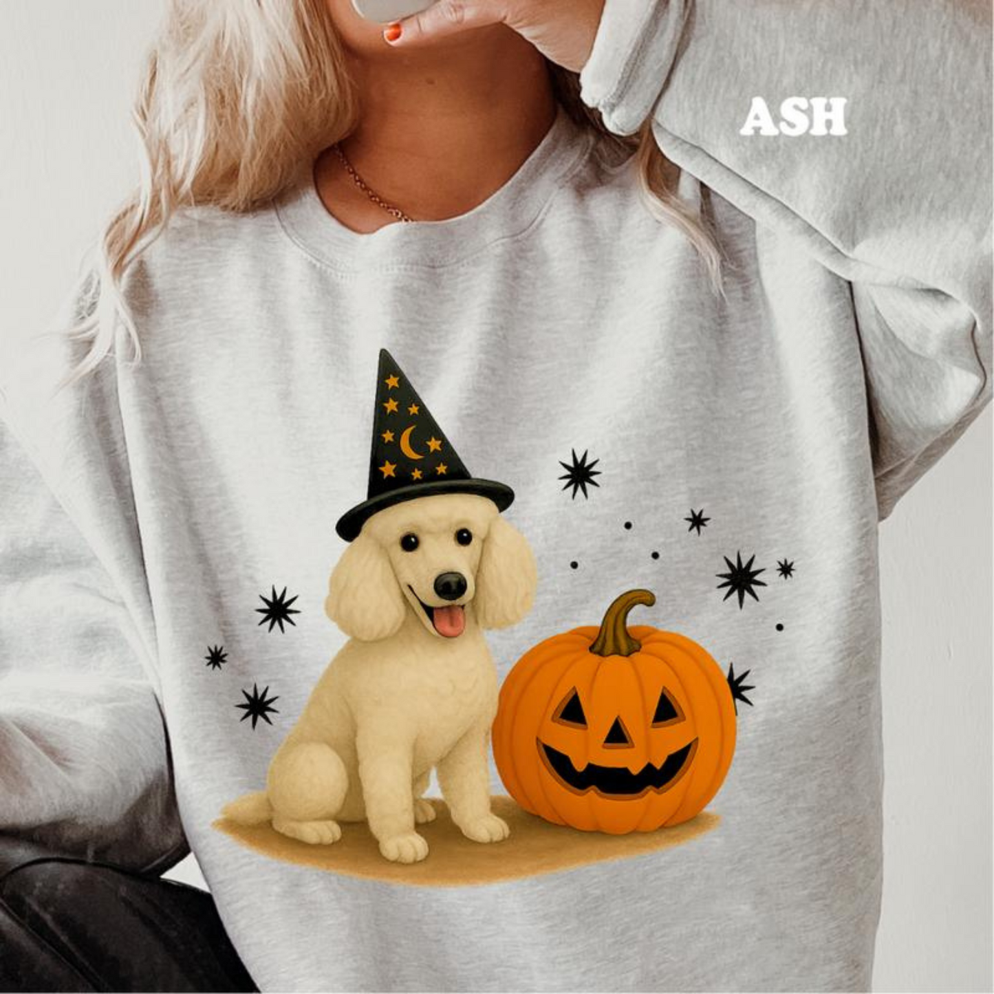 Halloween Witchy Dogs Shirt or Sweatshirt – Cute Unisex Fall Graphic Tee, Relaxed Fit - Part1