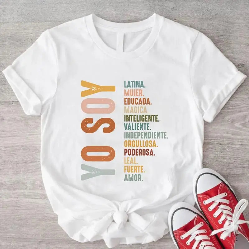 Yo Soy T-Shirt - Mujer Latina Shirt, Mexican Latina Tee, Hispanic Gift - Dogmomhat