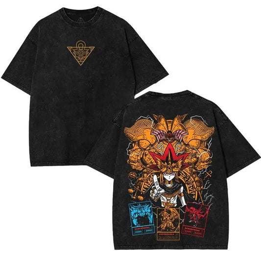 Yu-Gi-Oh! Washed T-Shirt - Unisex Fit Anime & Manga Graphic Tee - dogmomhat