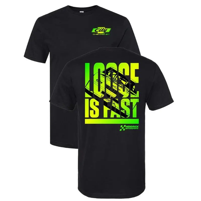 "Loose Is Fast" Racing Graphic T-Shirt – Retro Racecar Cotton Tee