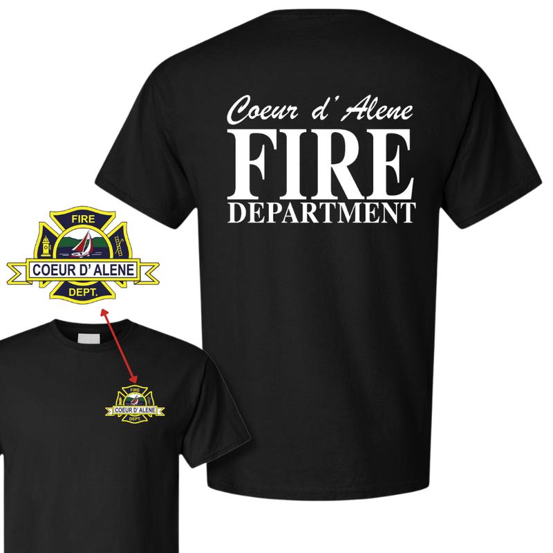 Coeur d'Alene Firefighter Tribute T-Shirt – Memorial Graphic Tee, Soft Cotton Blend Shirt to Support Fire Heroes