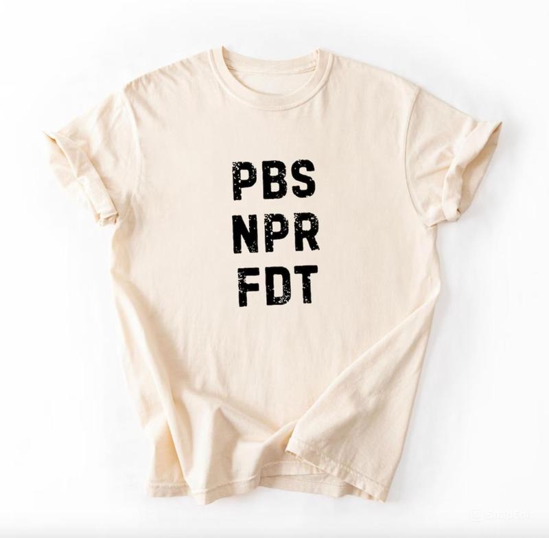 "Save PBS Resist" T-Shirt – Public Broadcasting Service Protest Tee