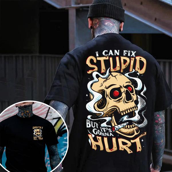I Can’t Fix Stupid But I Can Watch You Try – Gen X Graphic T-Shirt, Funny Retro Unisex Cotton Tee