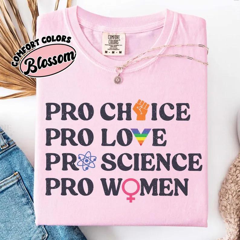 Comfort Colors Pro-Choice Feminist Shirt – Women’s Rights Tee, LGBTQ+ Pride & Activist Apparel