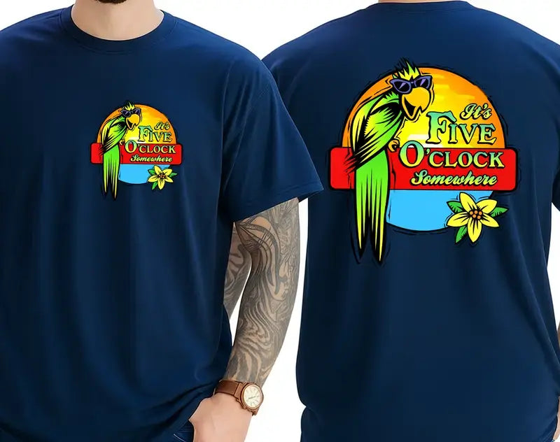 It's 5 O'Clock Somewhere Jimmy Buffett Shirt – Unisex Island Vibe Tee