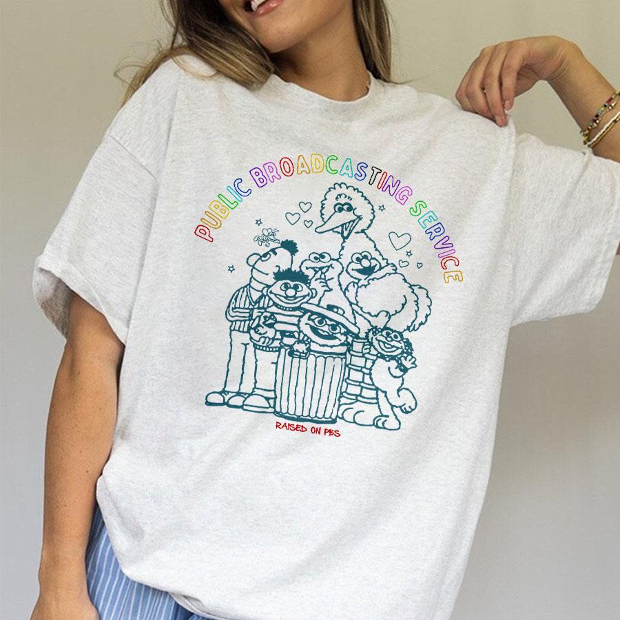 PBS "Save Public Broadcasting" T-Shirt – 70s 80s Nostalgia Classic TV Fan Tee