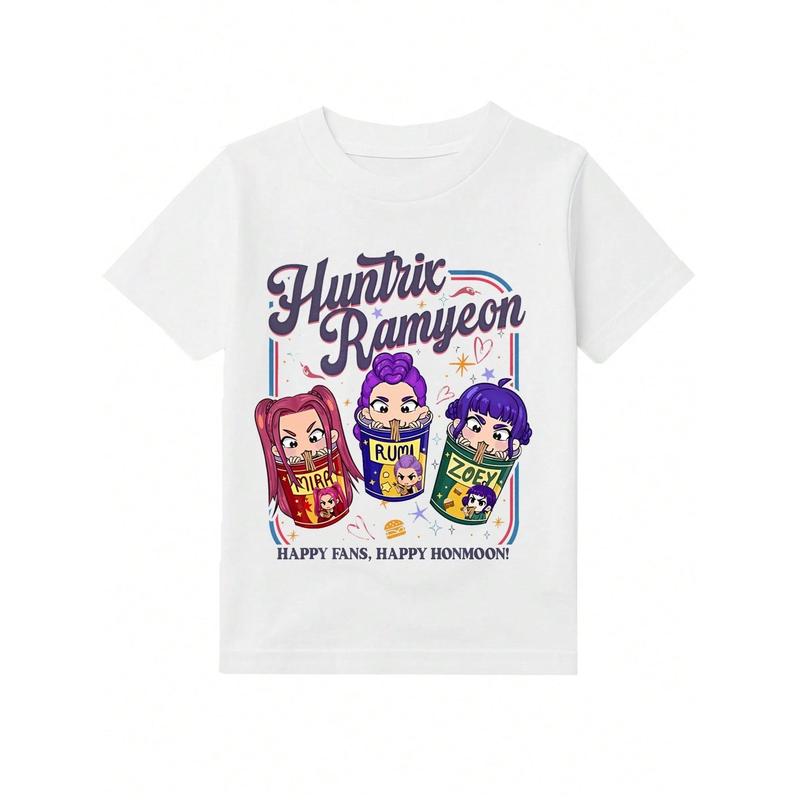 KPOP Demon Hunters "Huntrix" Y2K Graphic Tee - Rumi, Zoey & Mira T-Shirt